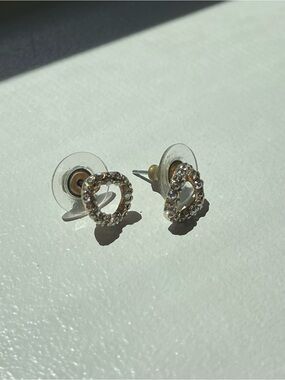 Gold Crystal Oval Stud Earrings - from Holt Renfrew